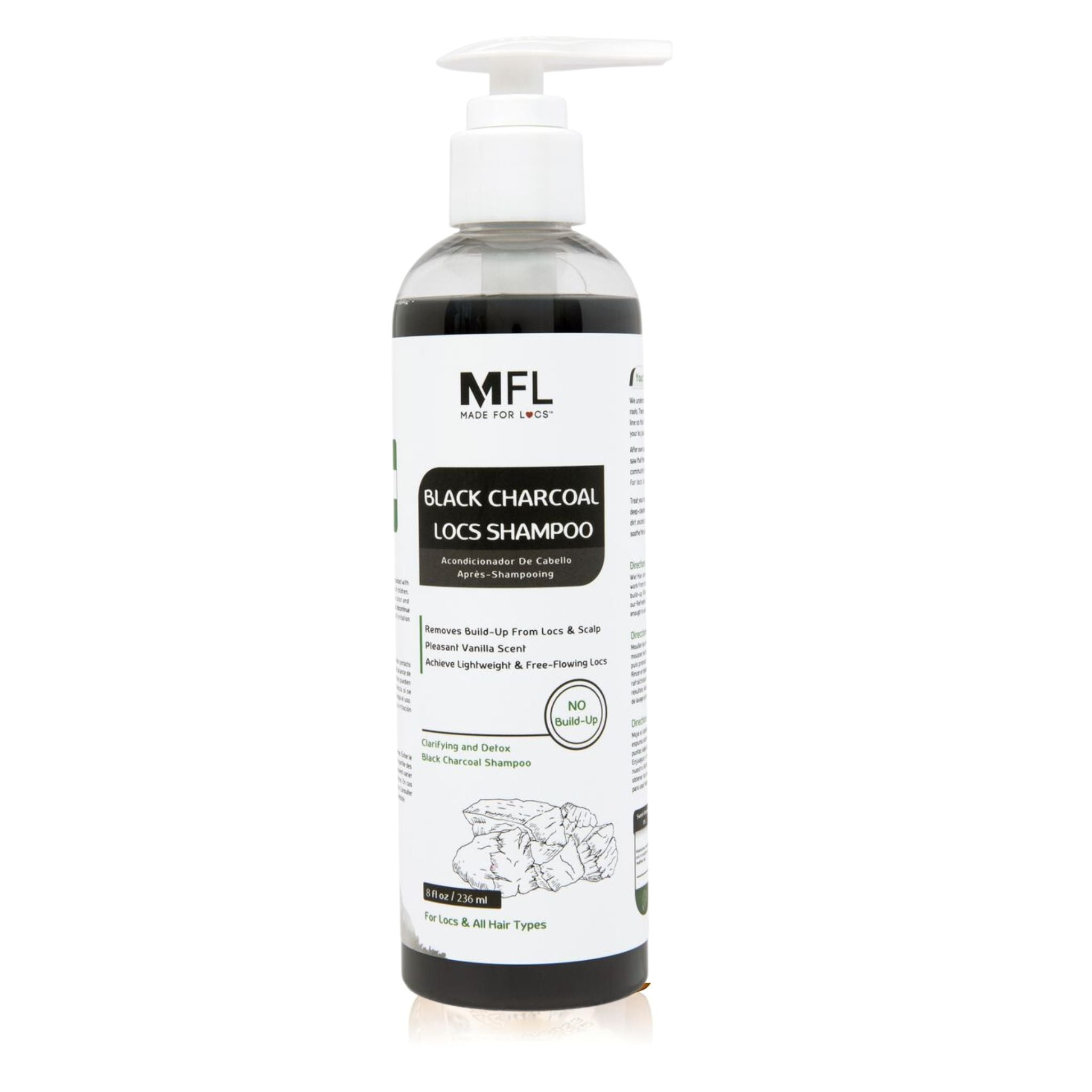 Locs Black Charcoal Shampoo & Conditioner Bundle| 8 oz