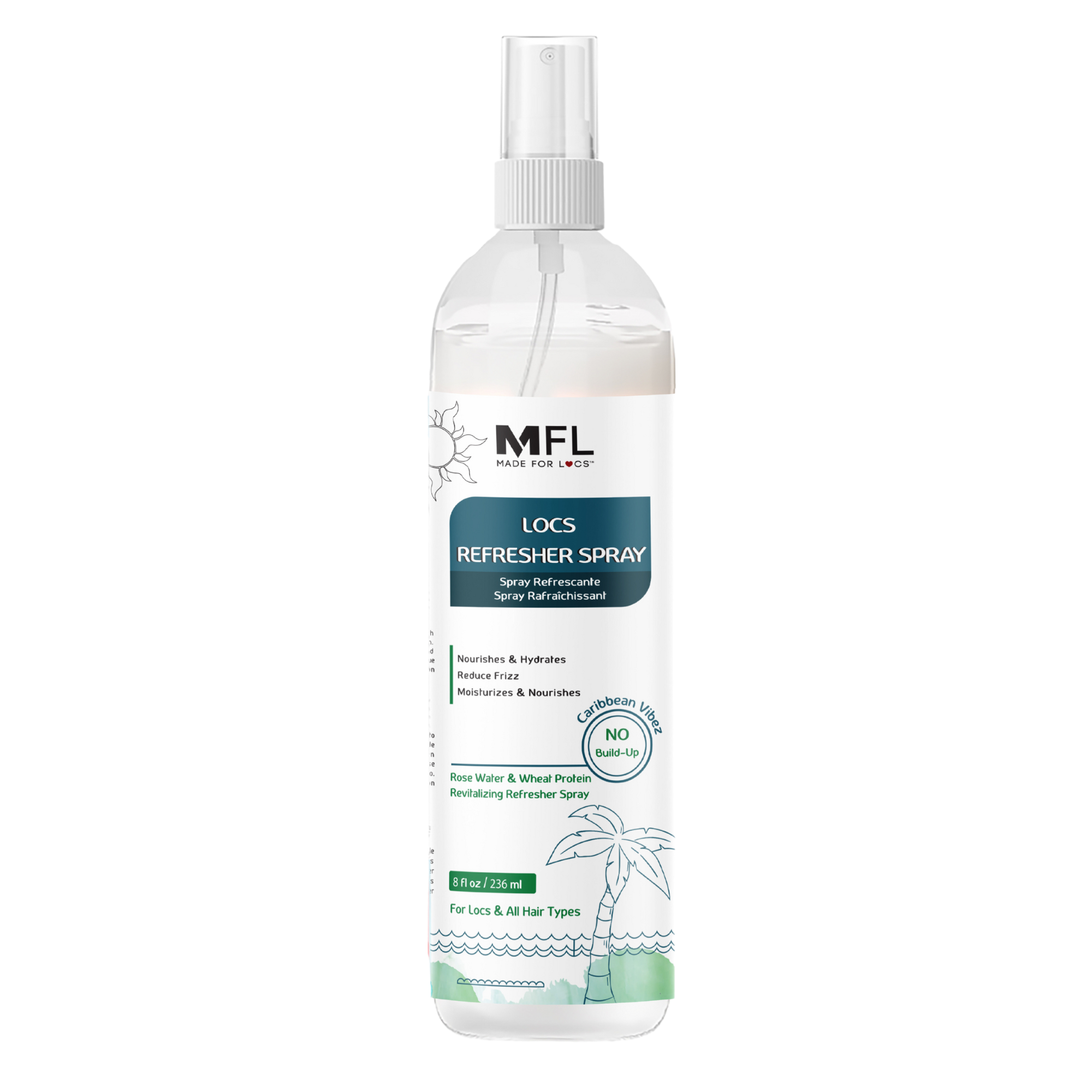 Locs Rose-Water Refresher Spray | 8 oz