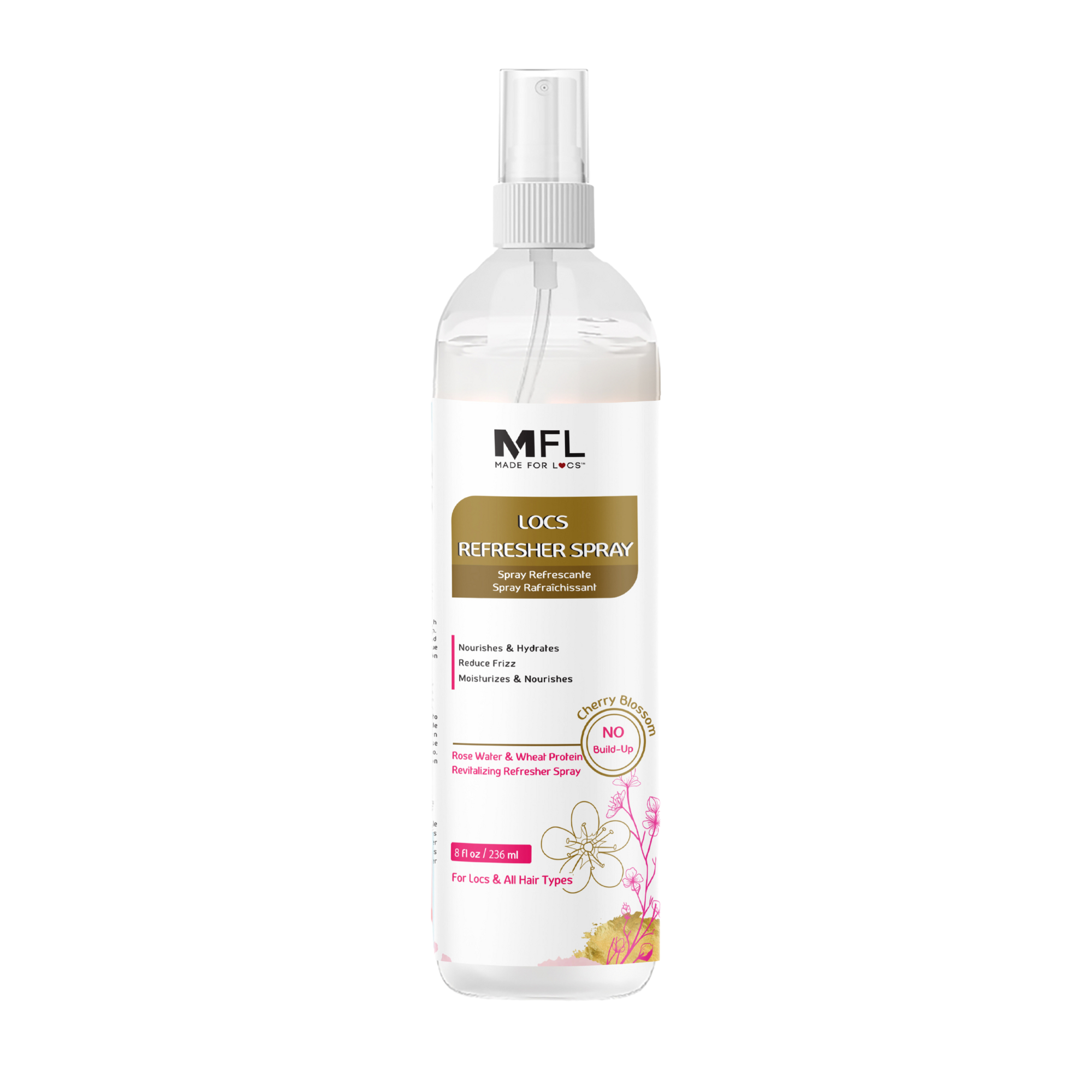 Locs Rose-Water Refresher Spray | 8 oz