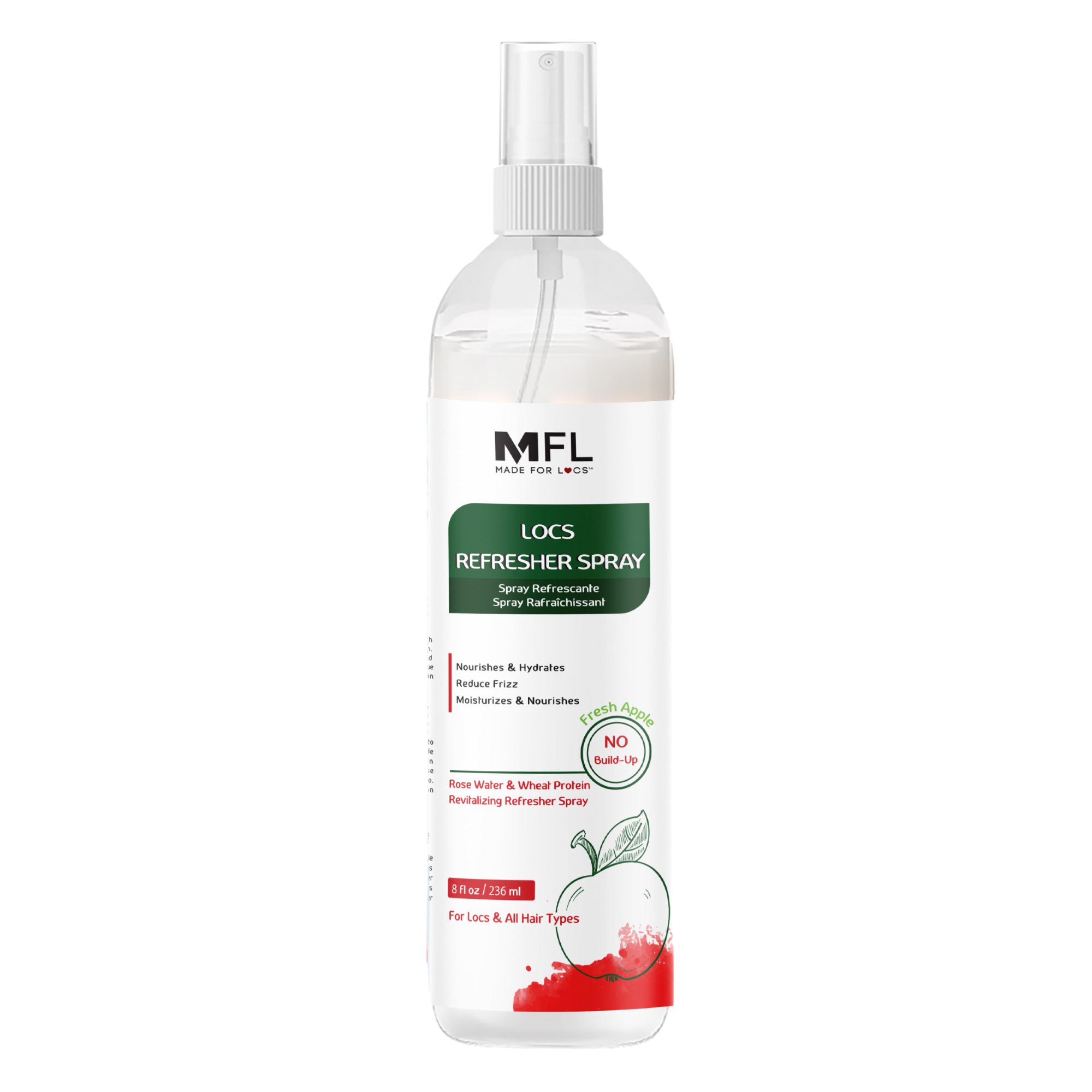 Locs Rose-Water Refresher Spray | 8 oz