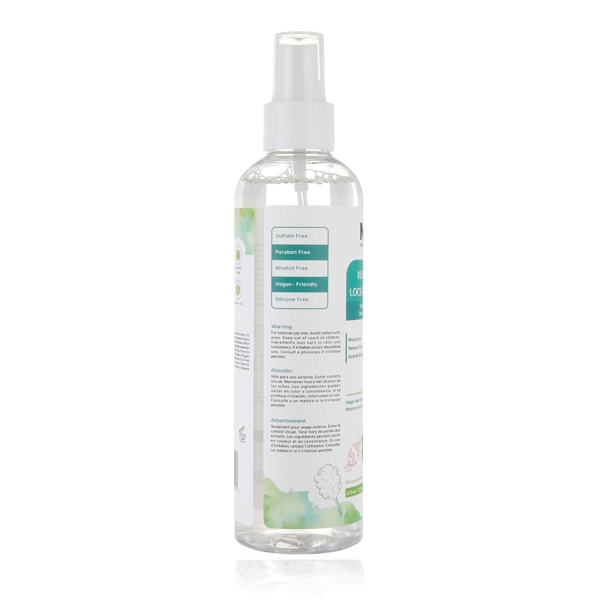 Kids Vegan Locs Aloe Refresher Spray | 8 oz (Cotton Candy)