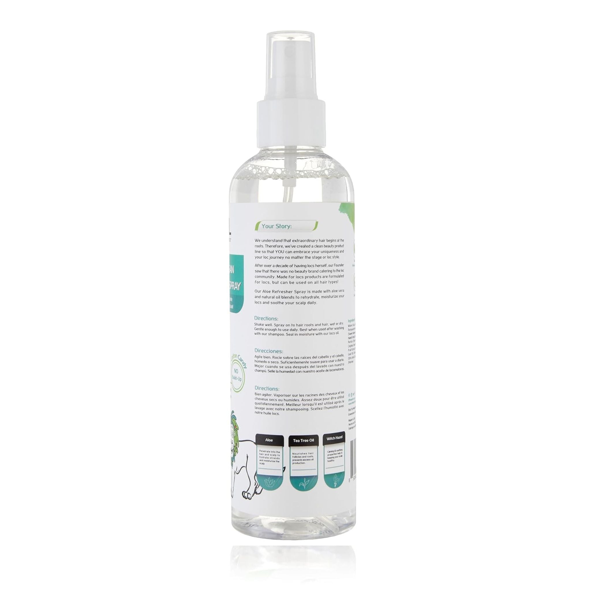 Kids Vegan Locs Aloe Refresher Spray | 8 oz (Cotton Candy)