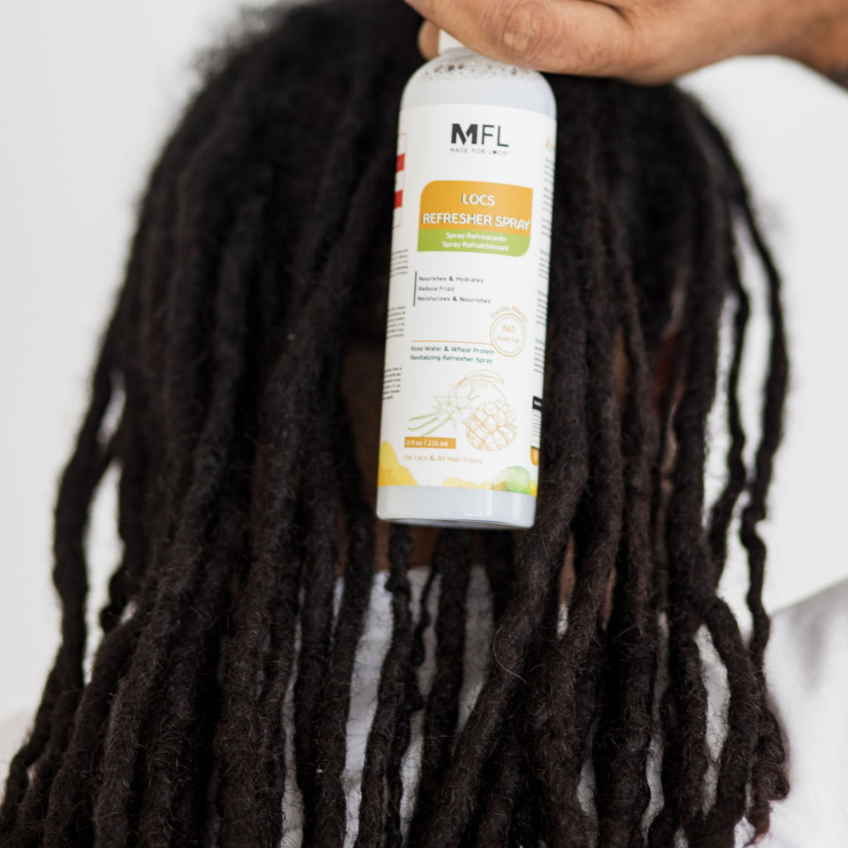 Locs Rose-Water Refresher Spray - Vanilla Mango | 8 oz