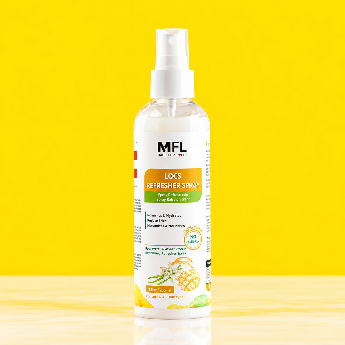 Locs Rose-Water Refresher Spray - Vanilla Mango | 8 oz