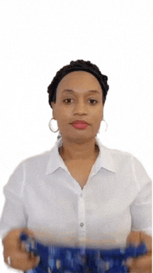 Locs Affirmation Blue Headband (Stretchy)