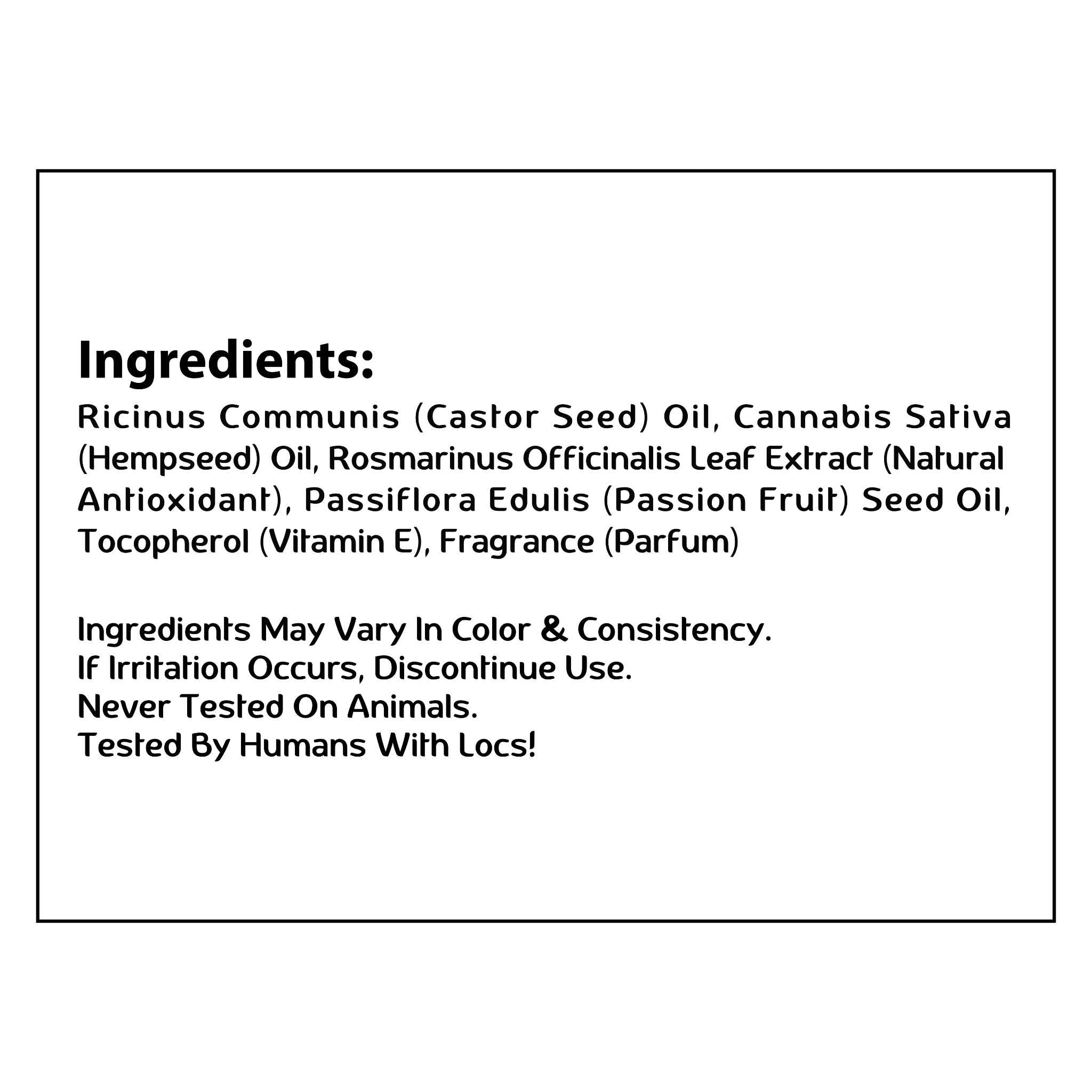 Jamaica Tropical Weed Locs Oil