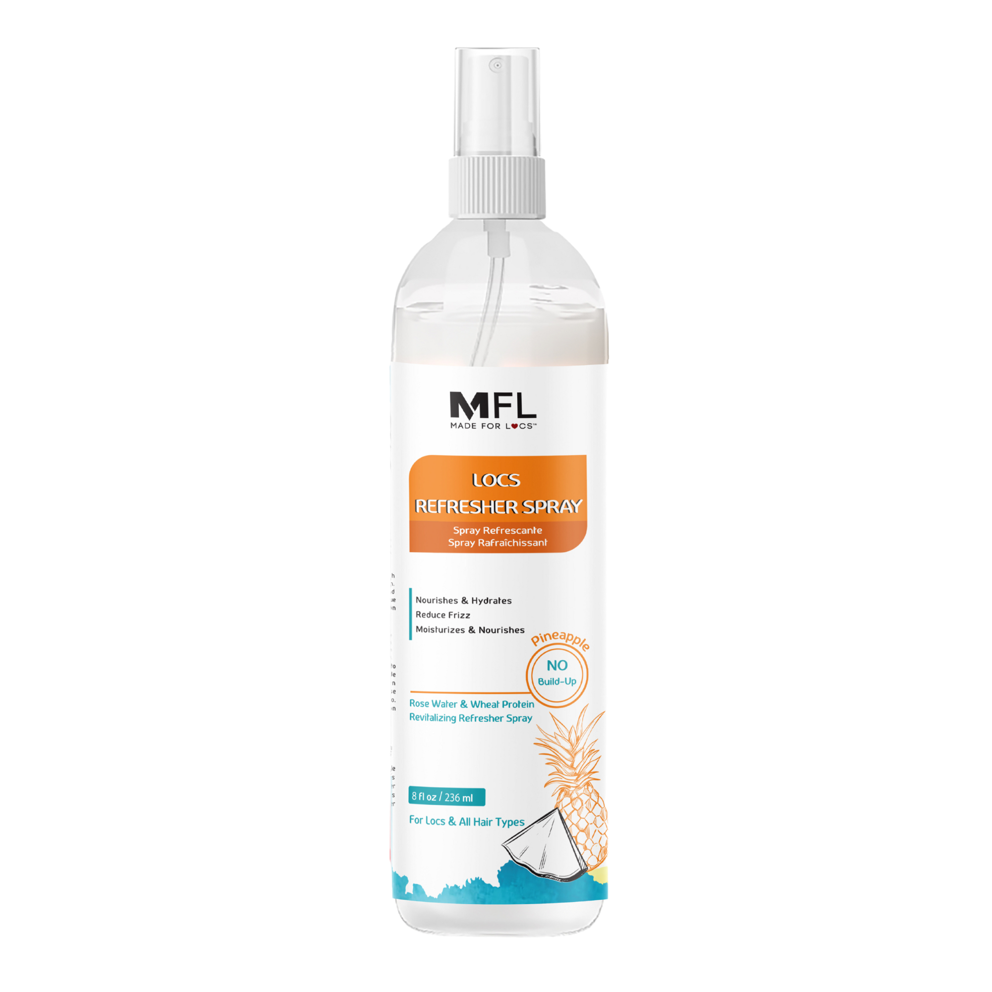 Locs Rose-Water Refresher Spray | 8 oz