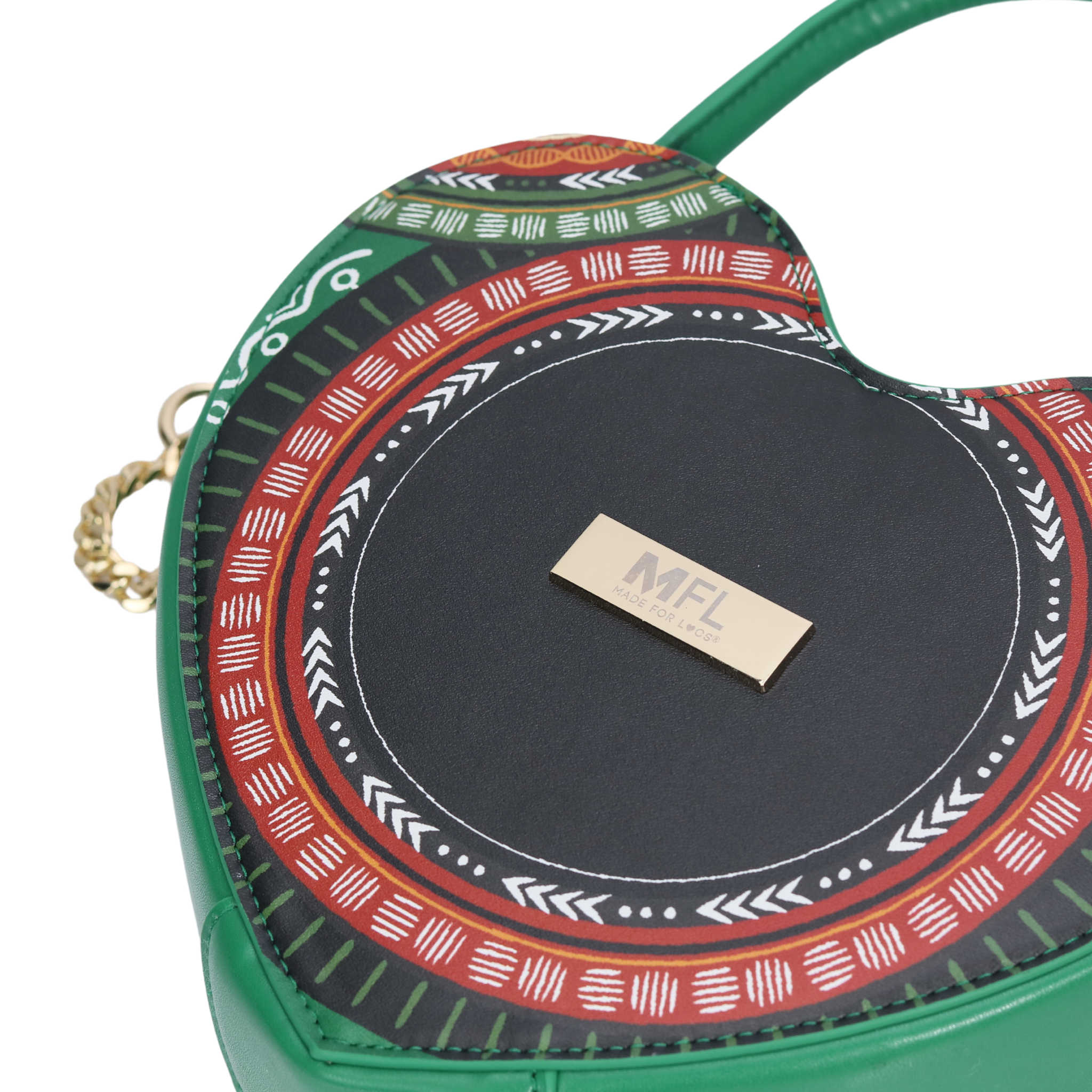 Queen of Locs Heart Crossbody Bag