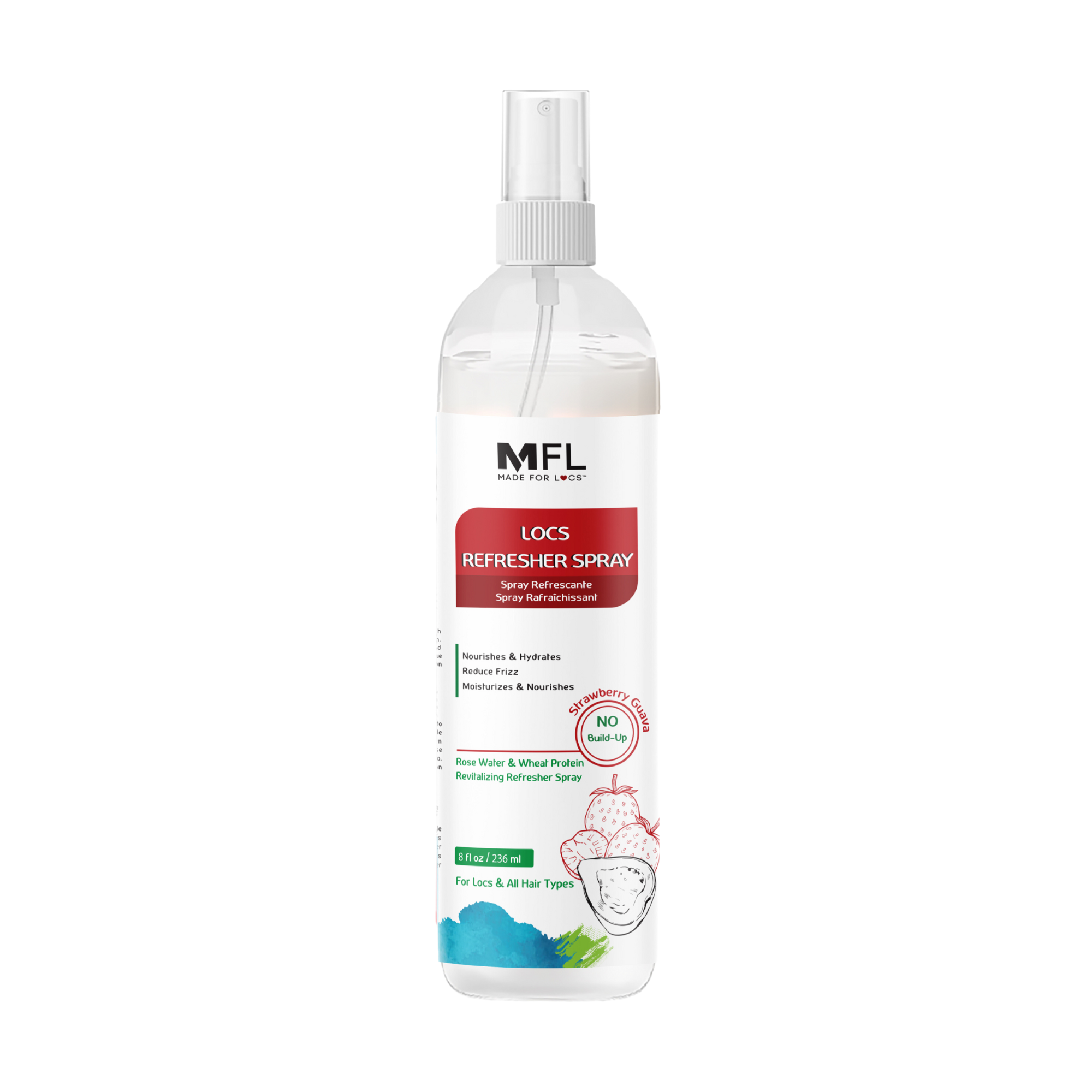 Locs Rose-Water Refresher Spray | 8 oz