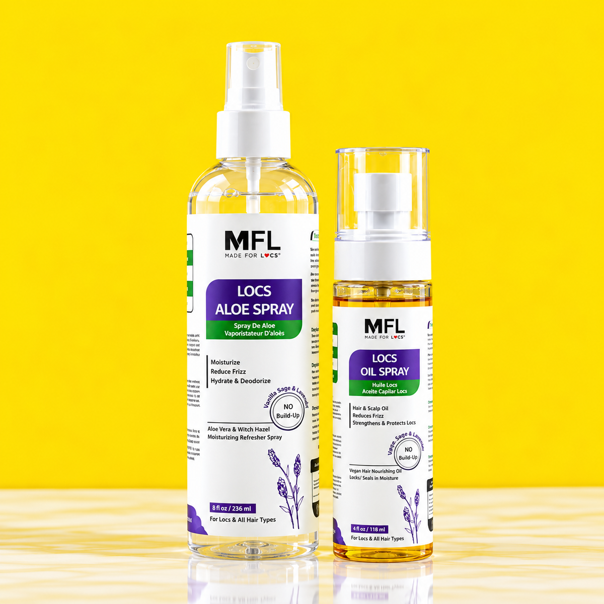 Vanilla, Sage & Lavender Aloe Refresher + Oil Spray Bundle