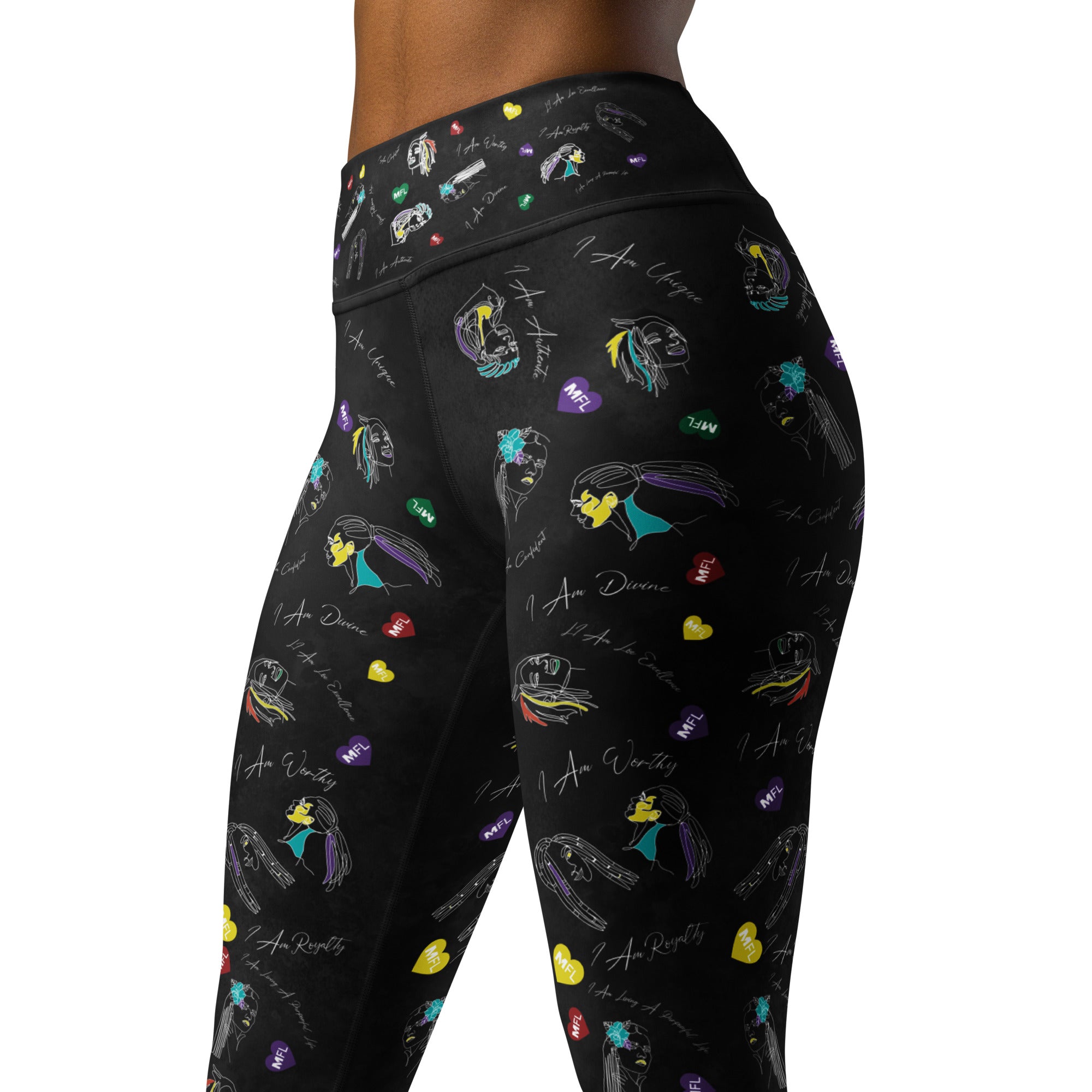 MFL Locs Affirmation Yoga Leggings