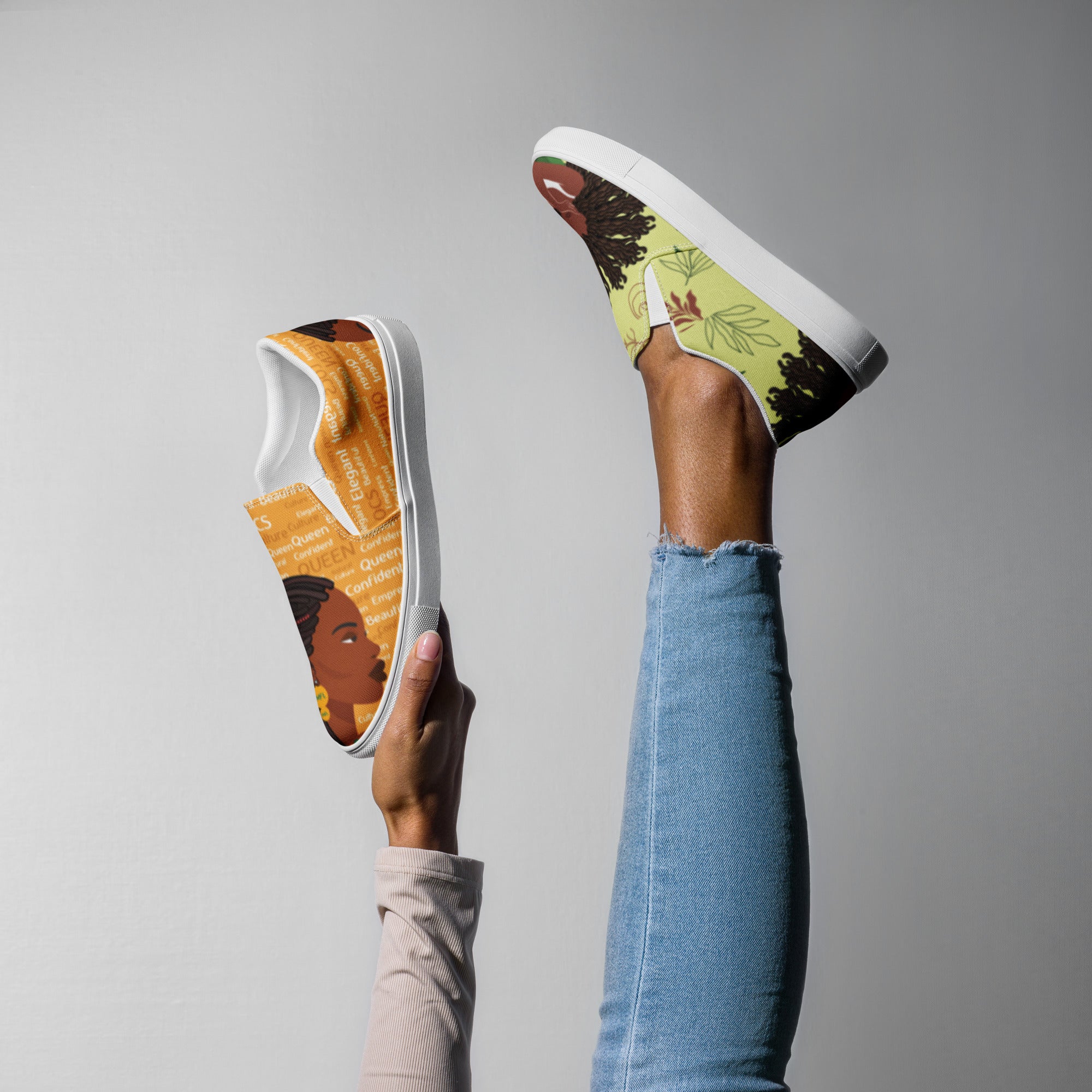 Loc Queen Women’s Slip-On Canvas Shoes (Final Sale)