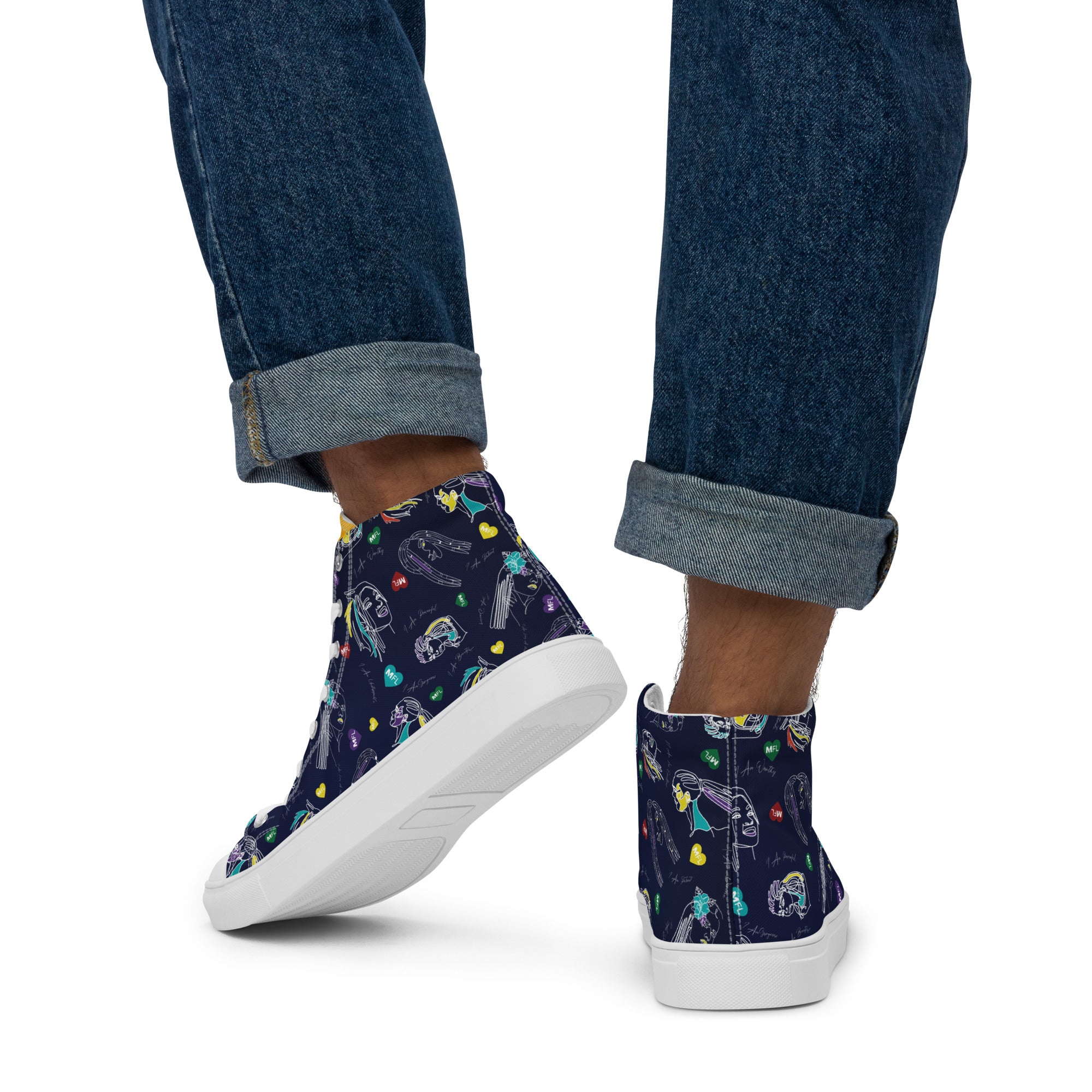 MFL Men’s High Top Canvas Sneakers (Final Sale)