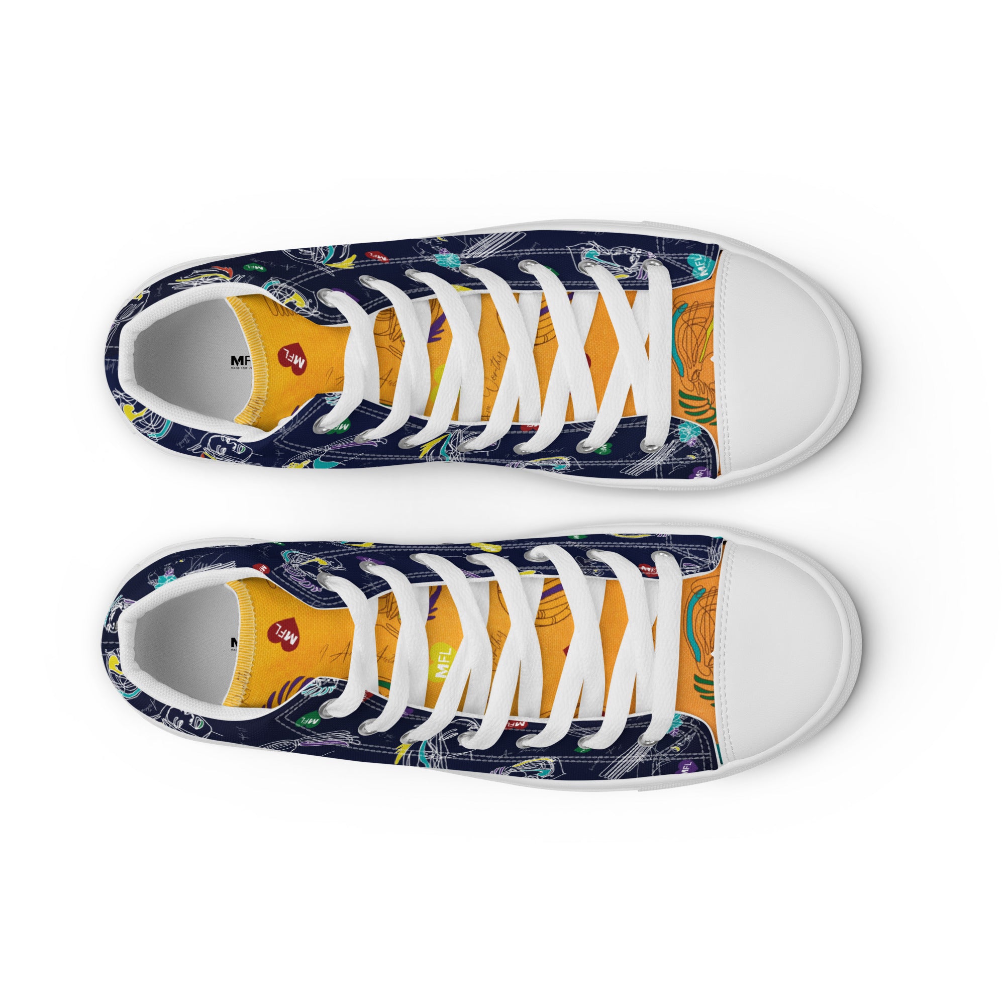 MFL Men’s High Top Canvas Sneakers (Final Sale)