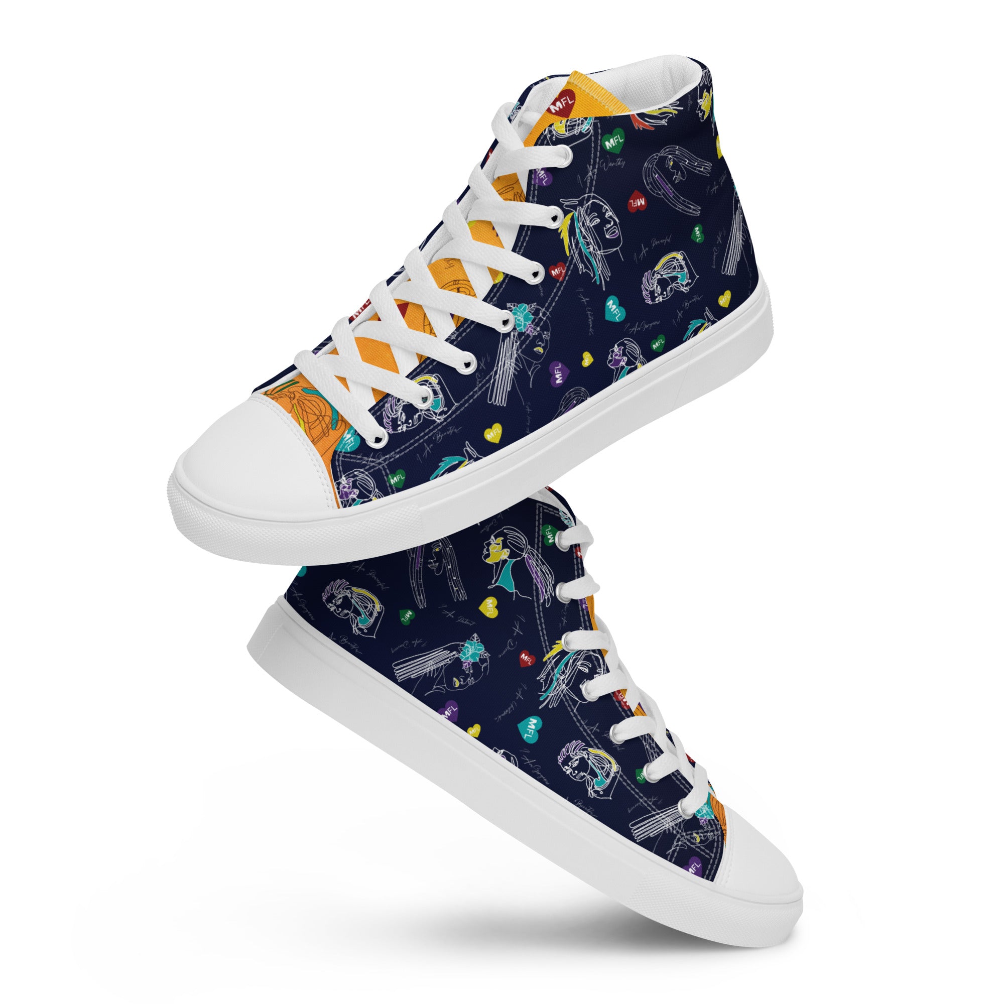 MFL Men’s High Top Canvas Sneakers (Final Sale)