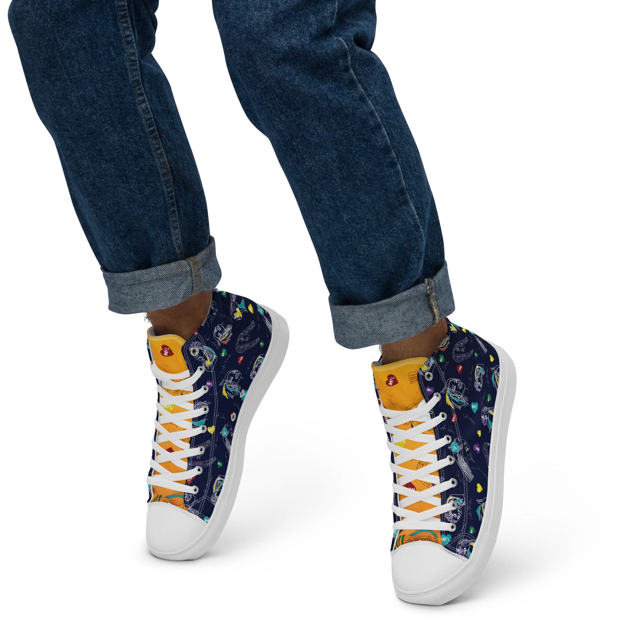 MFL Men’s High Top Canvas Sneakers (Final Sale)