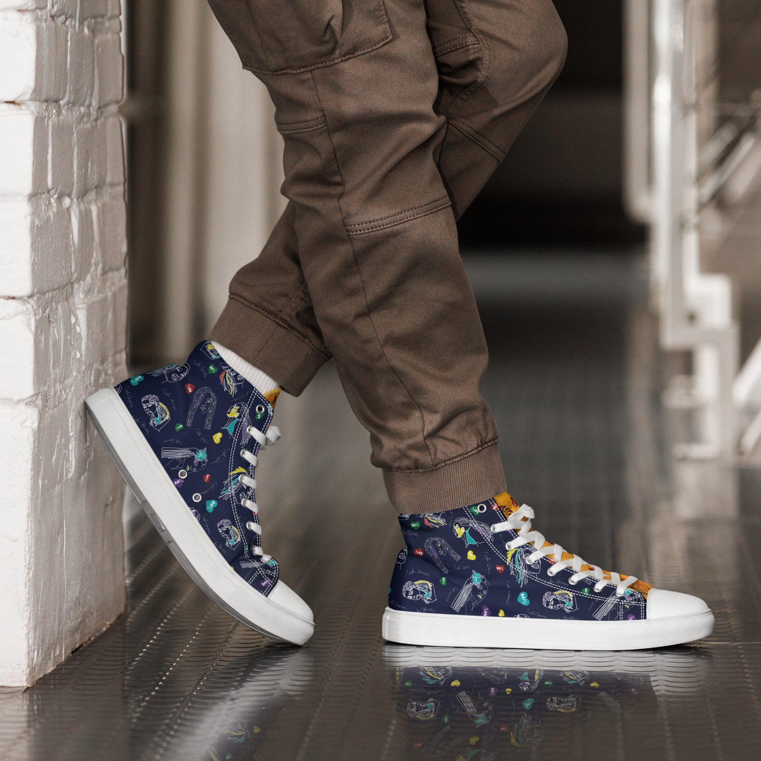 MFL Men’s High Top Canvas Sneakers (Final Sale)