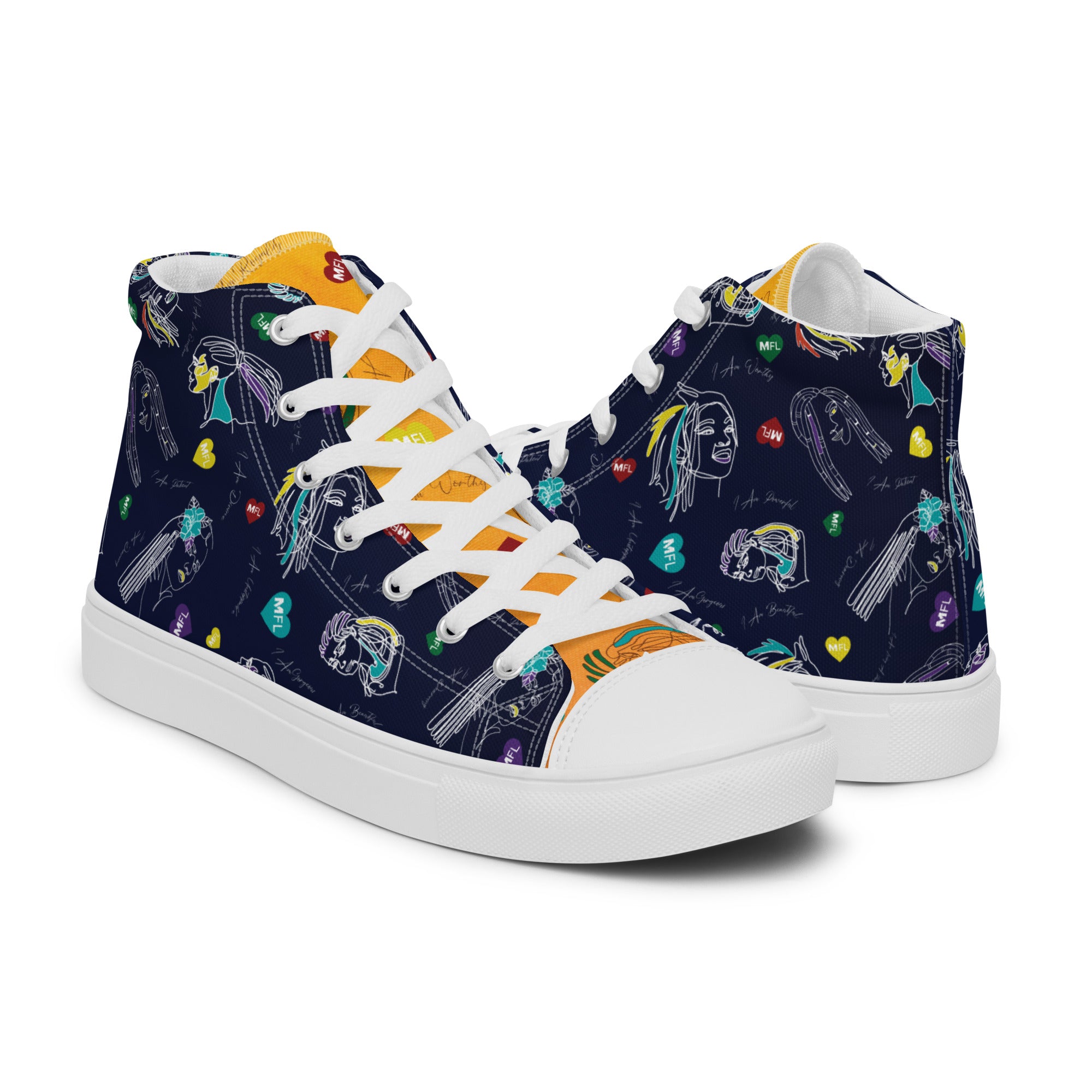 MFL Men’s High Top Canvas Sneakers (Final Sale)