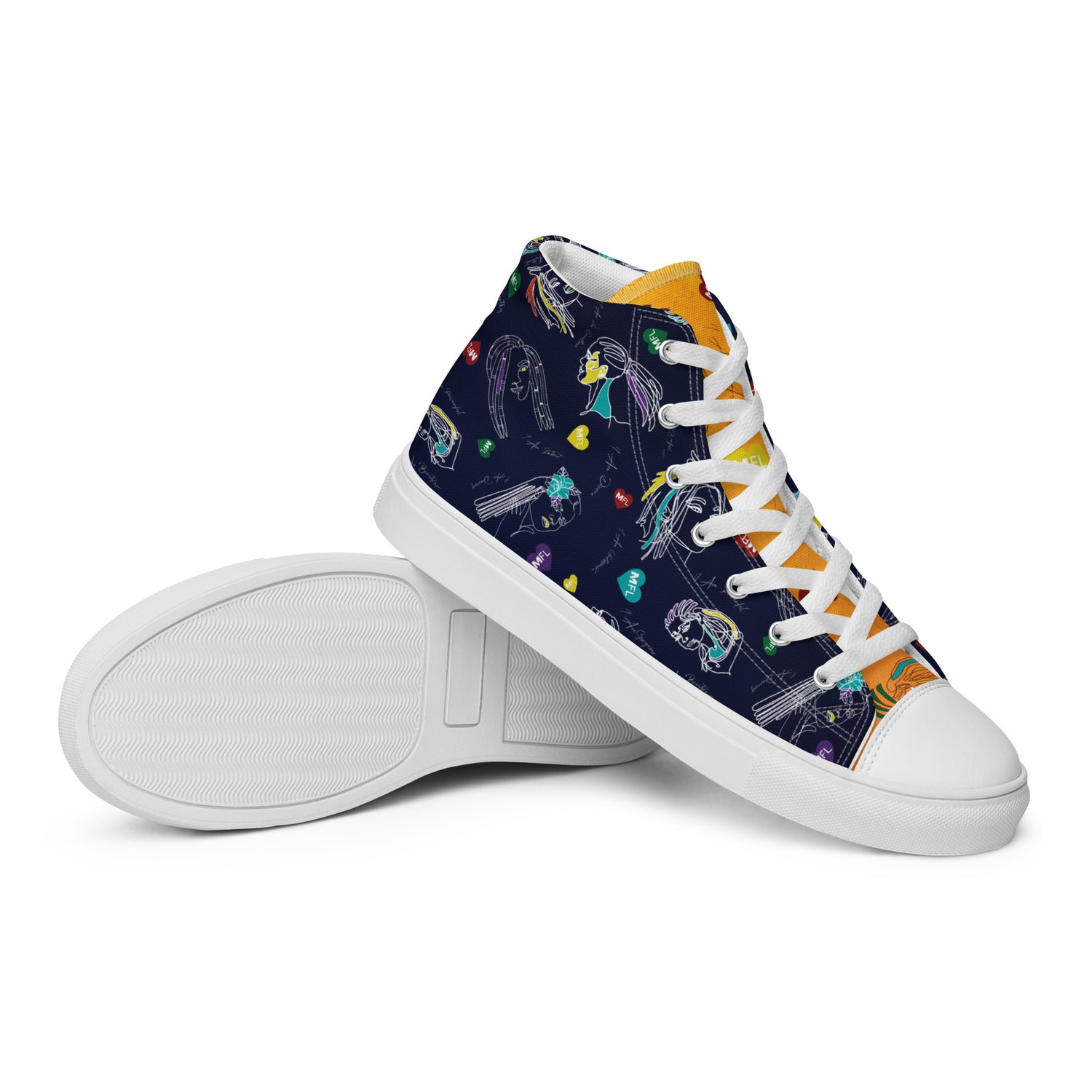 MFL Men’s High Top Canvas Sneakers (Final Sale)