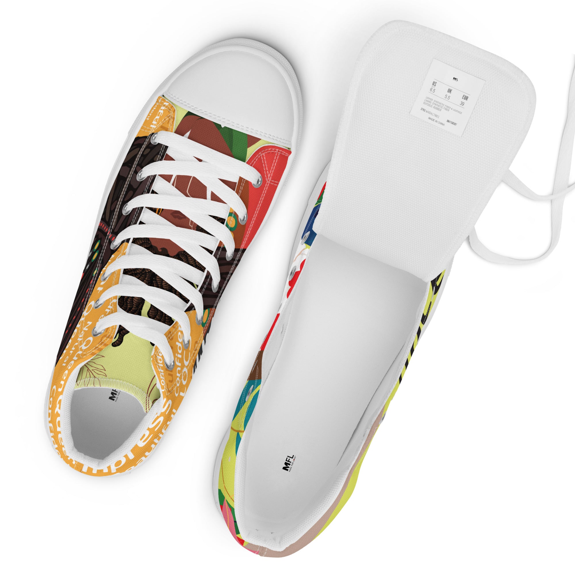 MFL Signature Women’s High Top Canvas Sneakers (Final Sale)