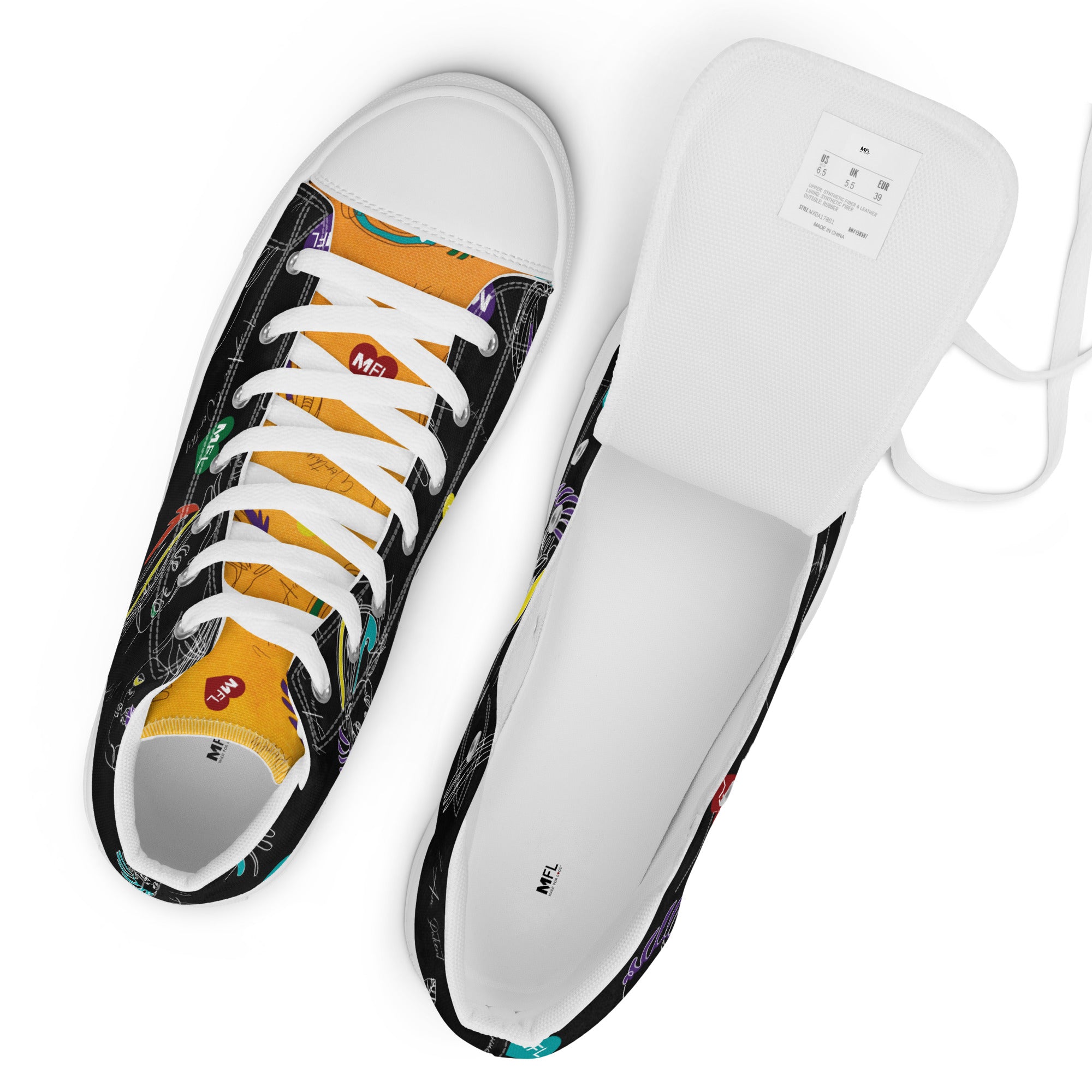 MFL Affirmation Women’s High Top Canvas Sneakers (Final Sale)