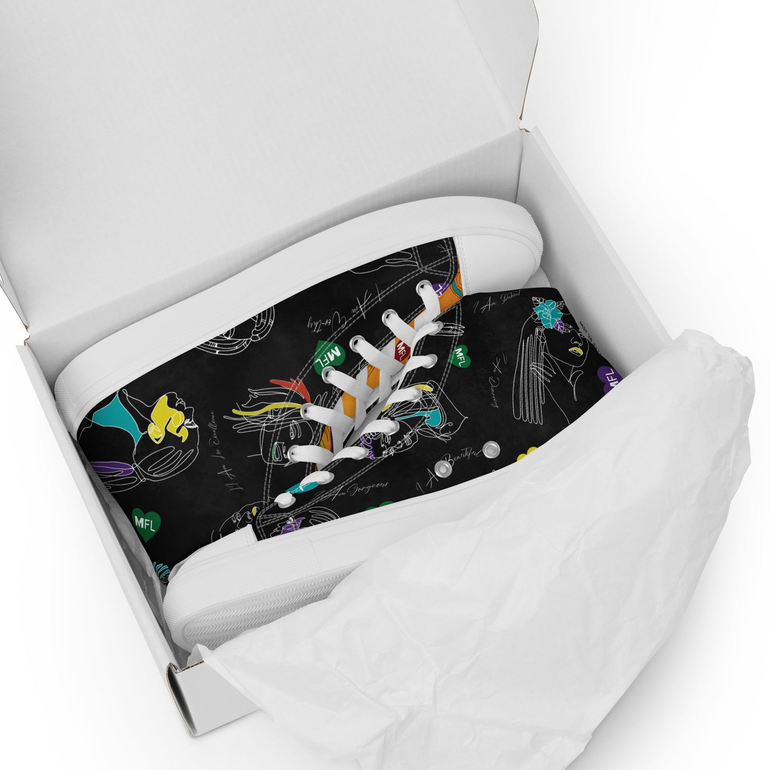 MFL Affirmation Women’s High Top Canvas Sneakers (Final Sale)