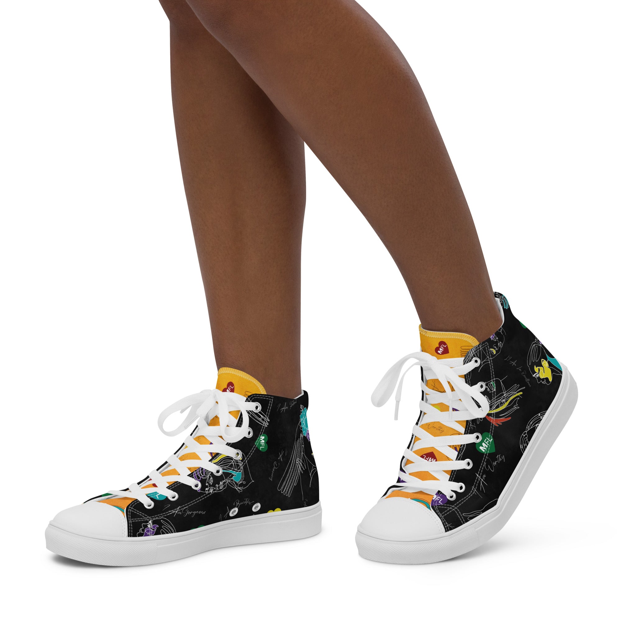 MFL Affirmation Women’s High Top Canvas Sneakers (Final Sale)