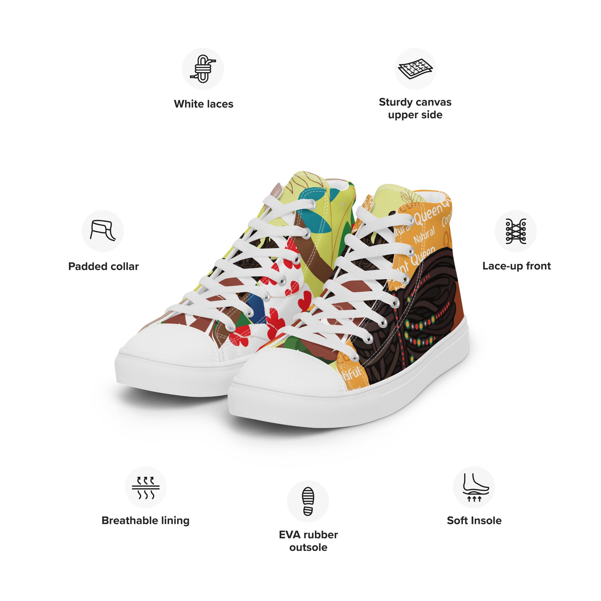 MFL Signature Women’s High Top Canvas Sneakers (Final Sale)