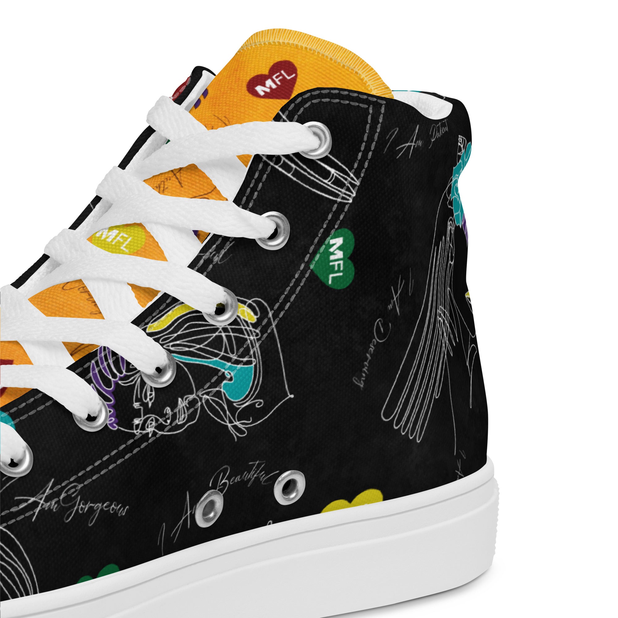 MFL Affirmation Women’s High Top Canvas Sneakers (Final Sale)