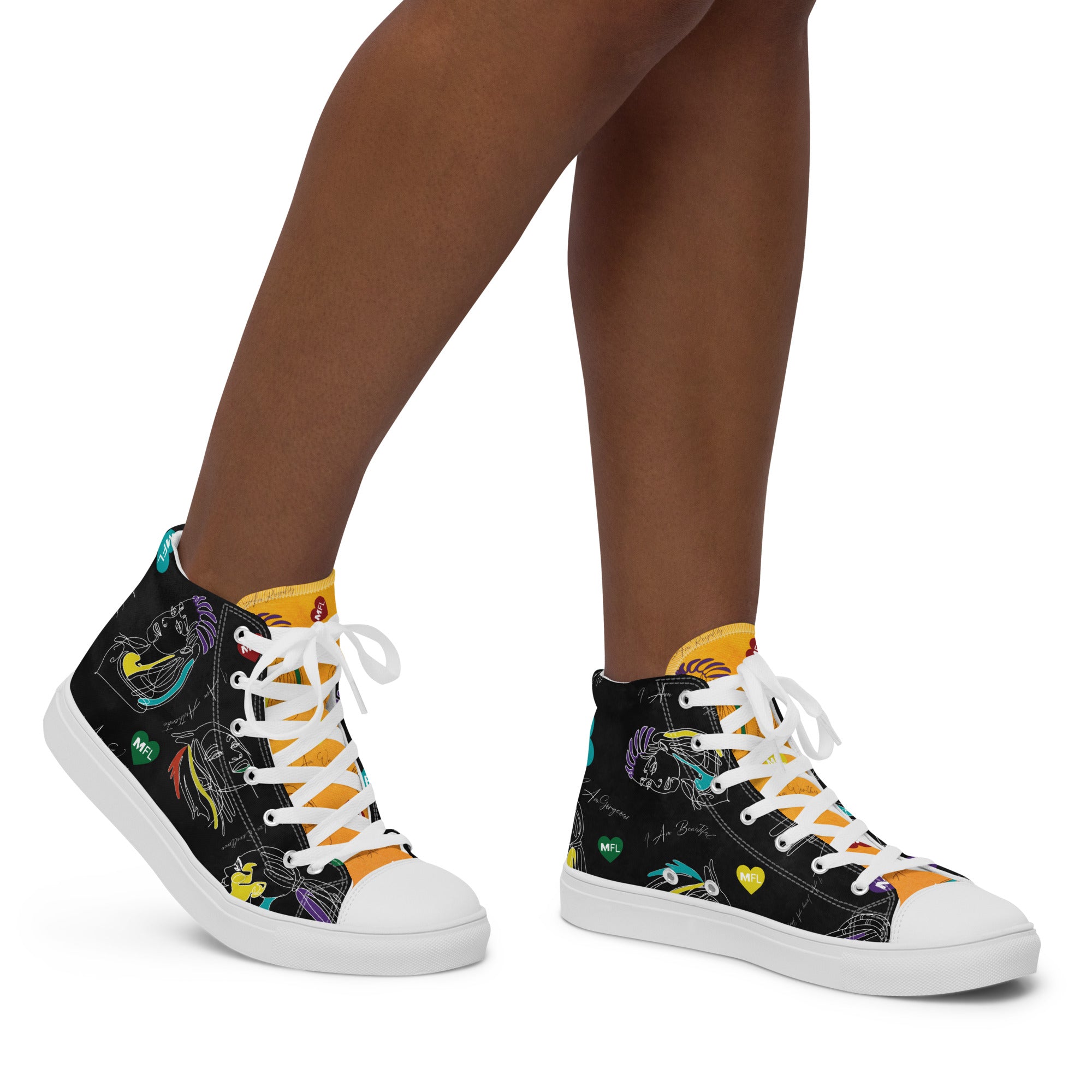 MFL Affirmation Women’s High Top Canvas Sneakers (Final Sale)