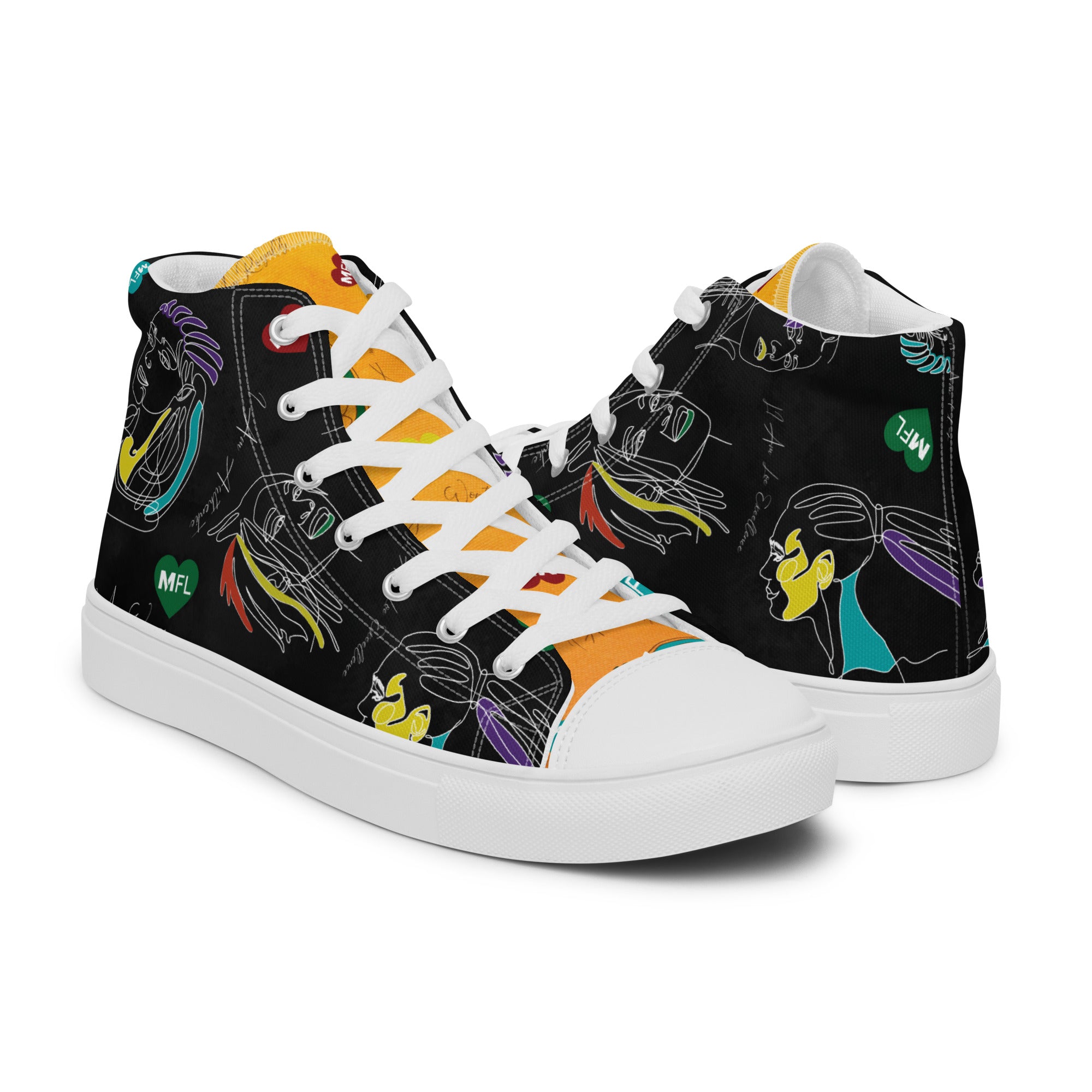 MFL Affirmation Women’s High Top Canvas Sneakers (Final Sale)