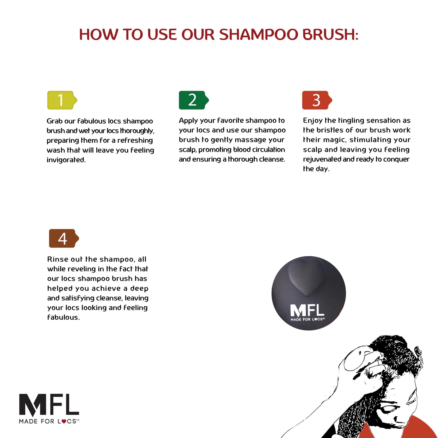 Locs Shampoo Brush