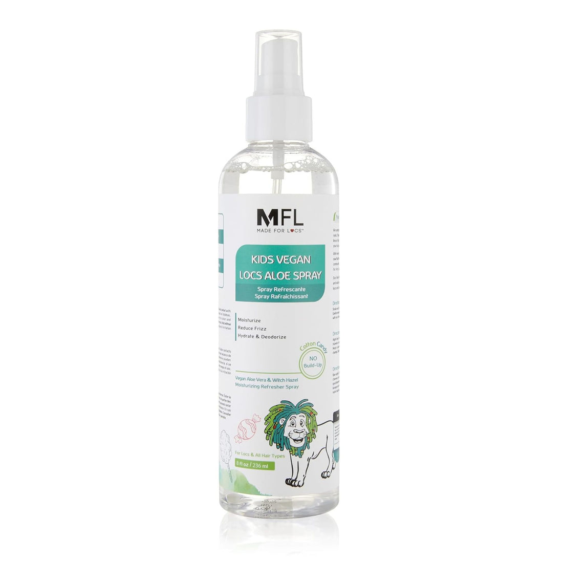 Kids Vegan Locs Aloe Refresher Spray | 8 oz (Cotton Candy)