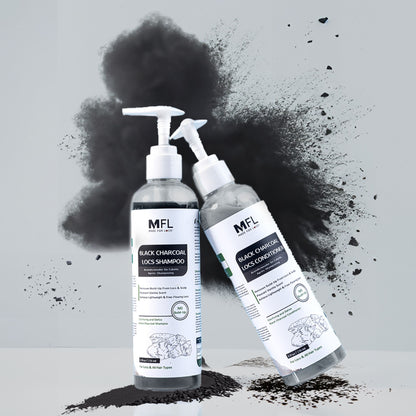 Locs Black Charcoal Shampoo &amp; Conditioner Bundle| 8 oz