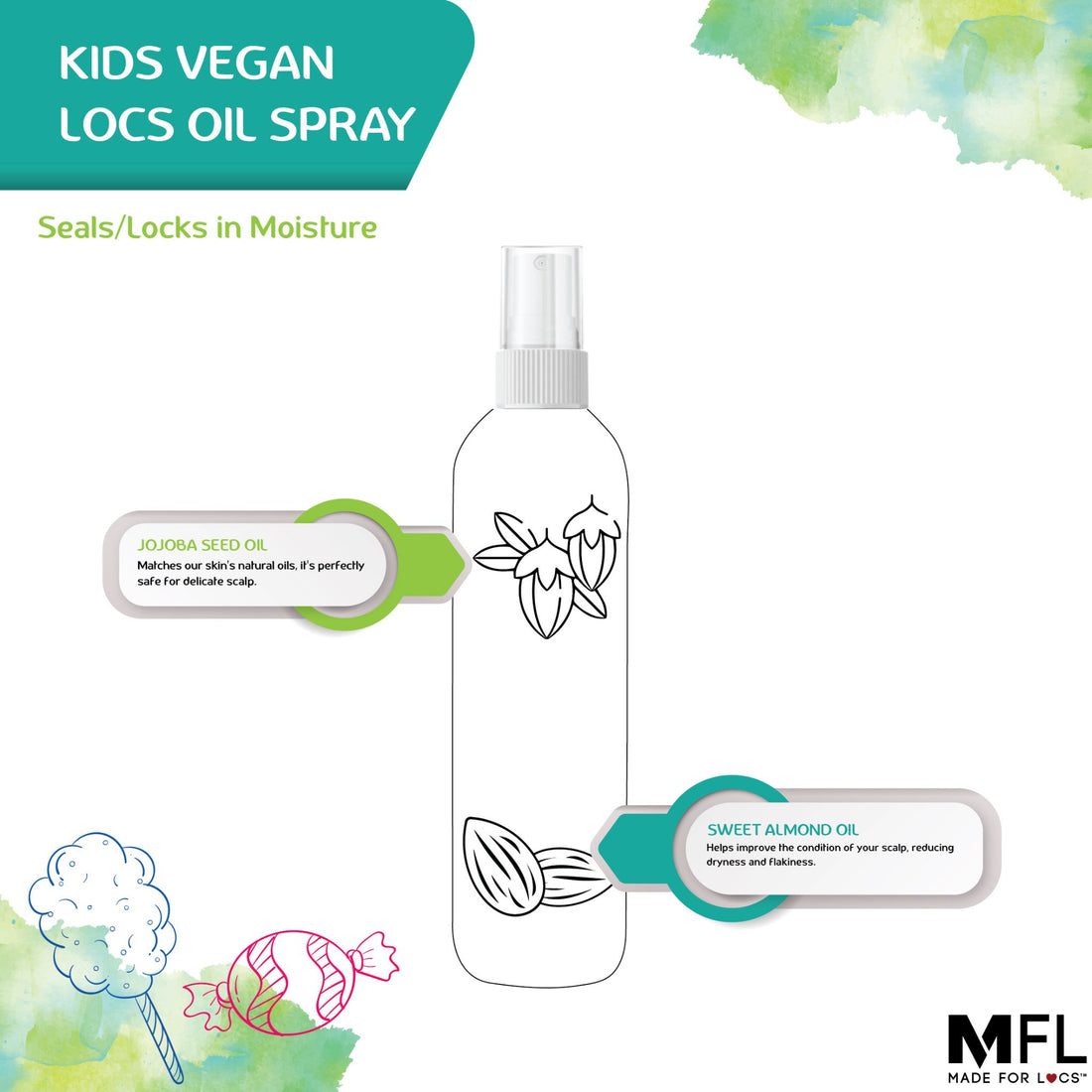 Kids Vegan Locs Oil Spray