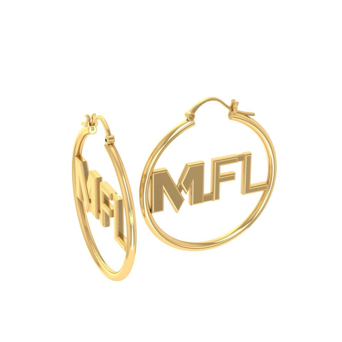 MFL Signature Gold Hoop Earring