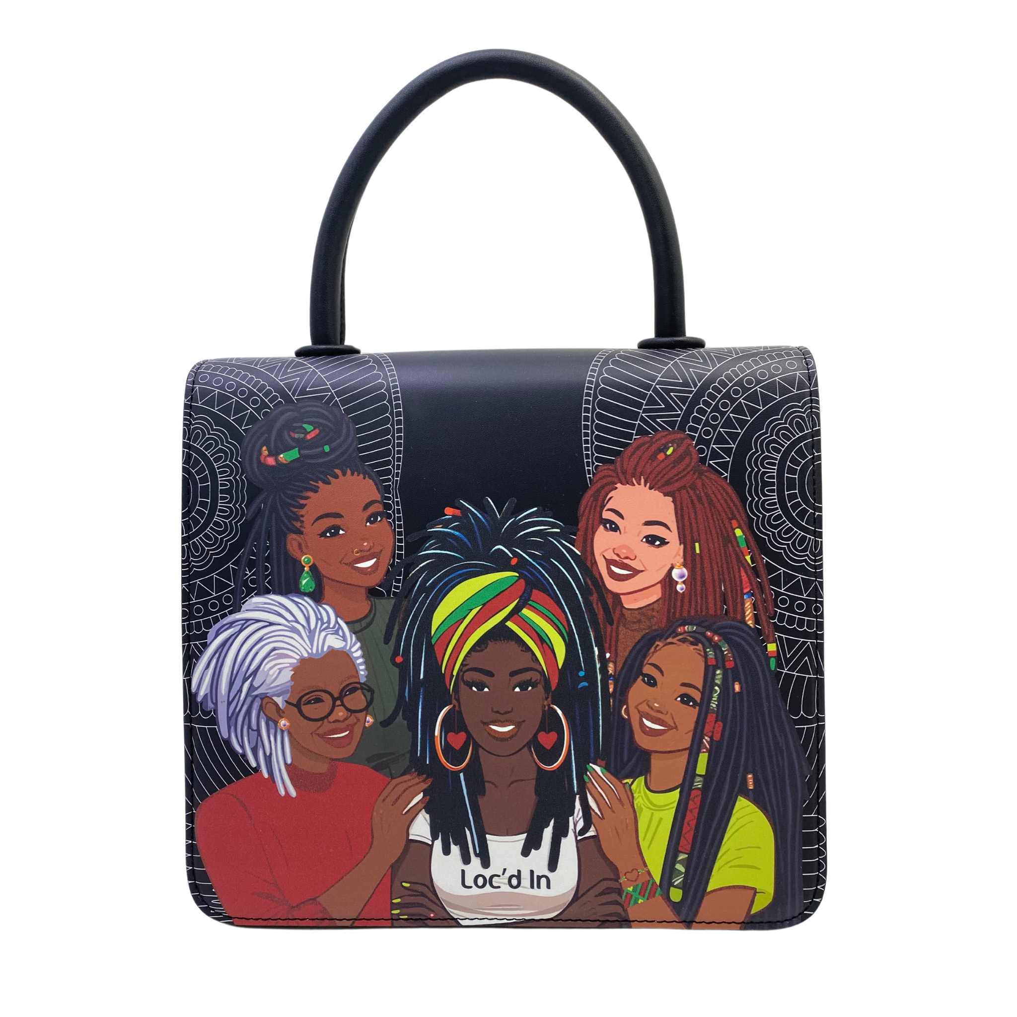 Loc'd In Sisterhood Crossbody Bag- Black (Limited Edition) – Made