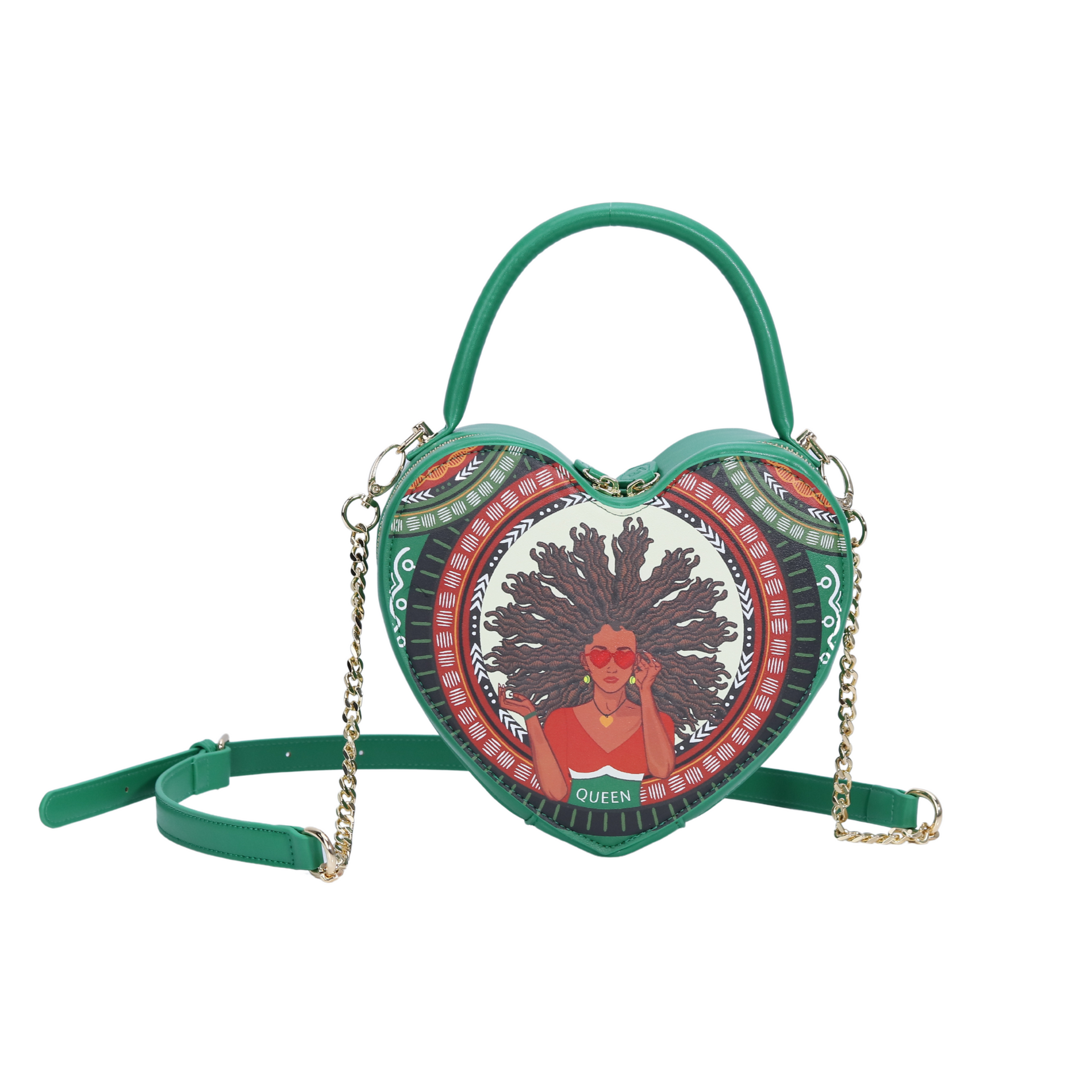 Queen of Locs Heart Crossbody Bag – Made For Locs