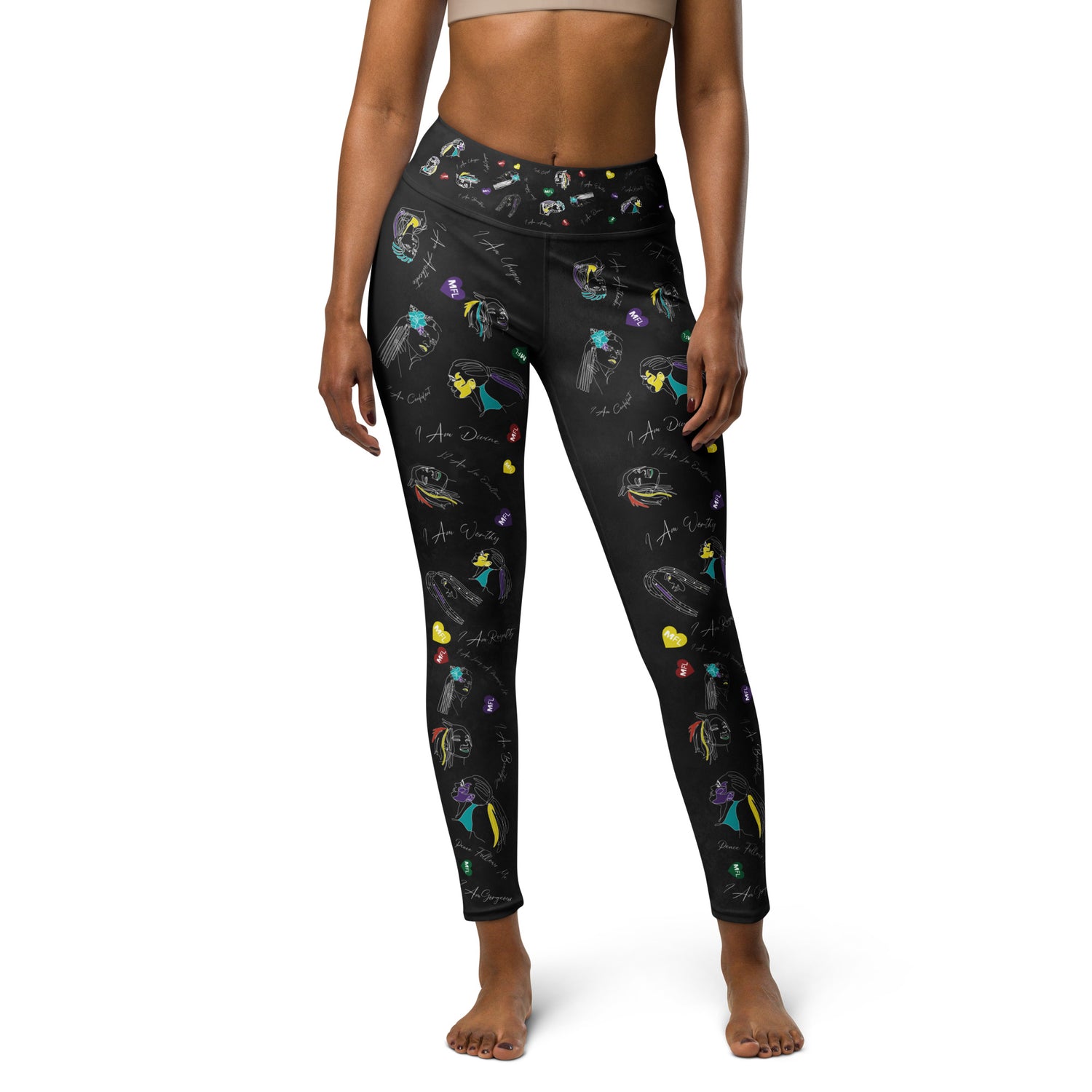 MFL Locs Affirmation Yoga Leggings