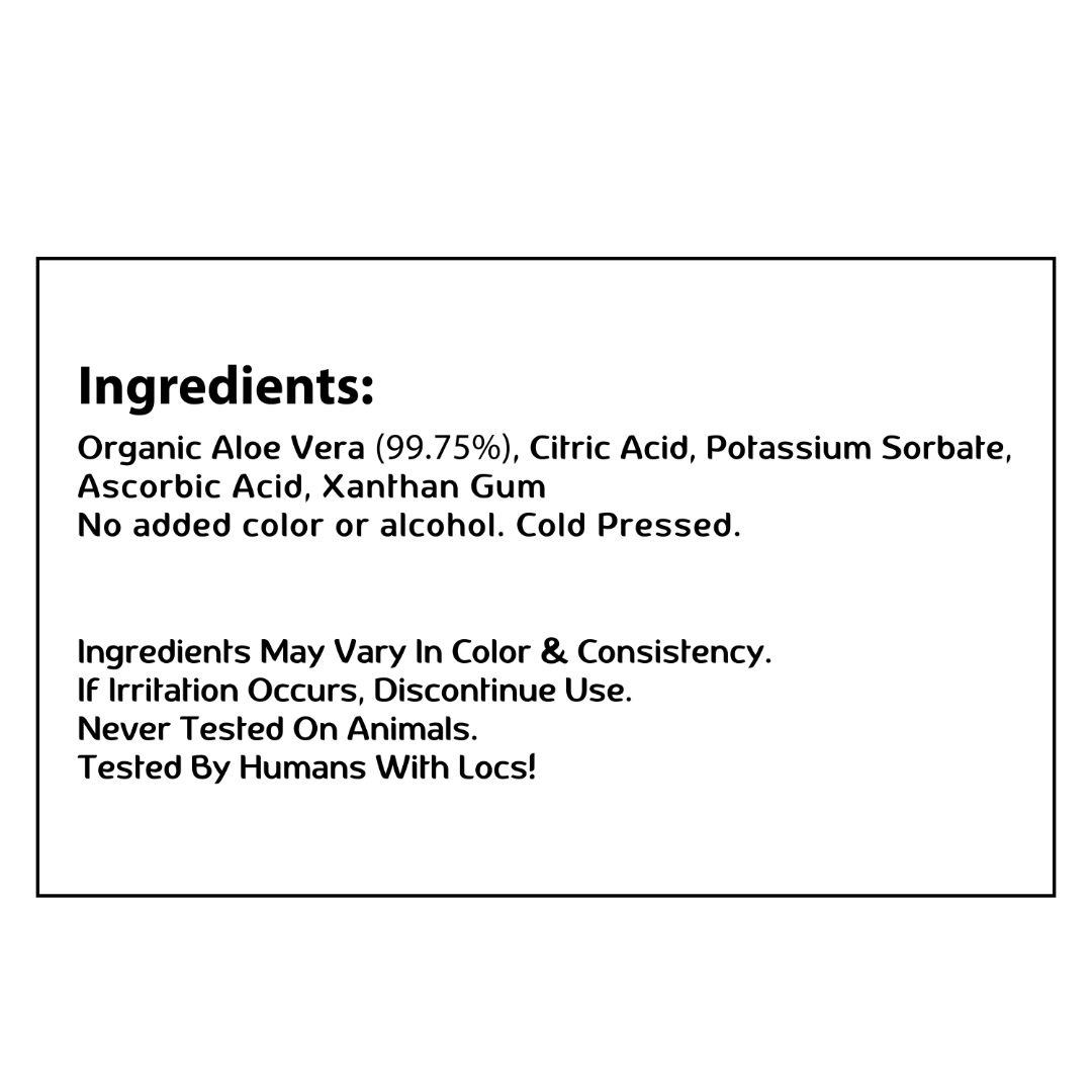 Locs Vegan Aloe Vera Soothing & Styling Gel Made For Locs