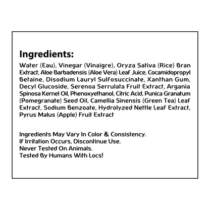 MADE FOR LOCS APPLE CIDER VINEGAR SHAMPOO | ACV SHAMPOO INGREDIENT
