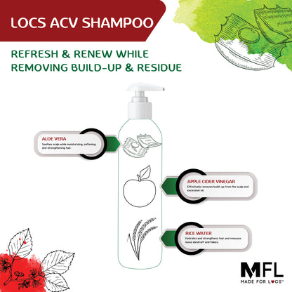 MADE FOR LOCS APPLE CIDER VINEGAR SHAMPOO | ACV SHAMPOO INGREDIENTS HIGHLIGHT
