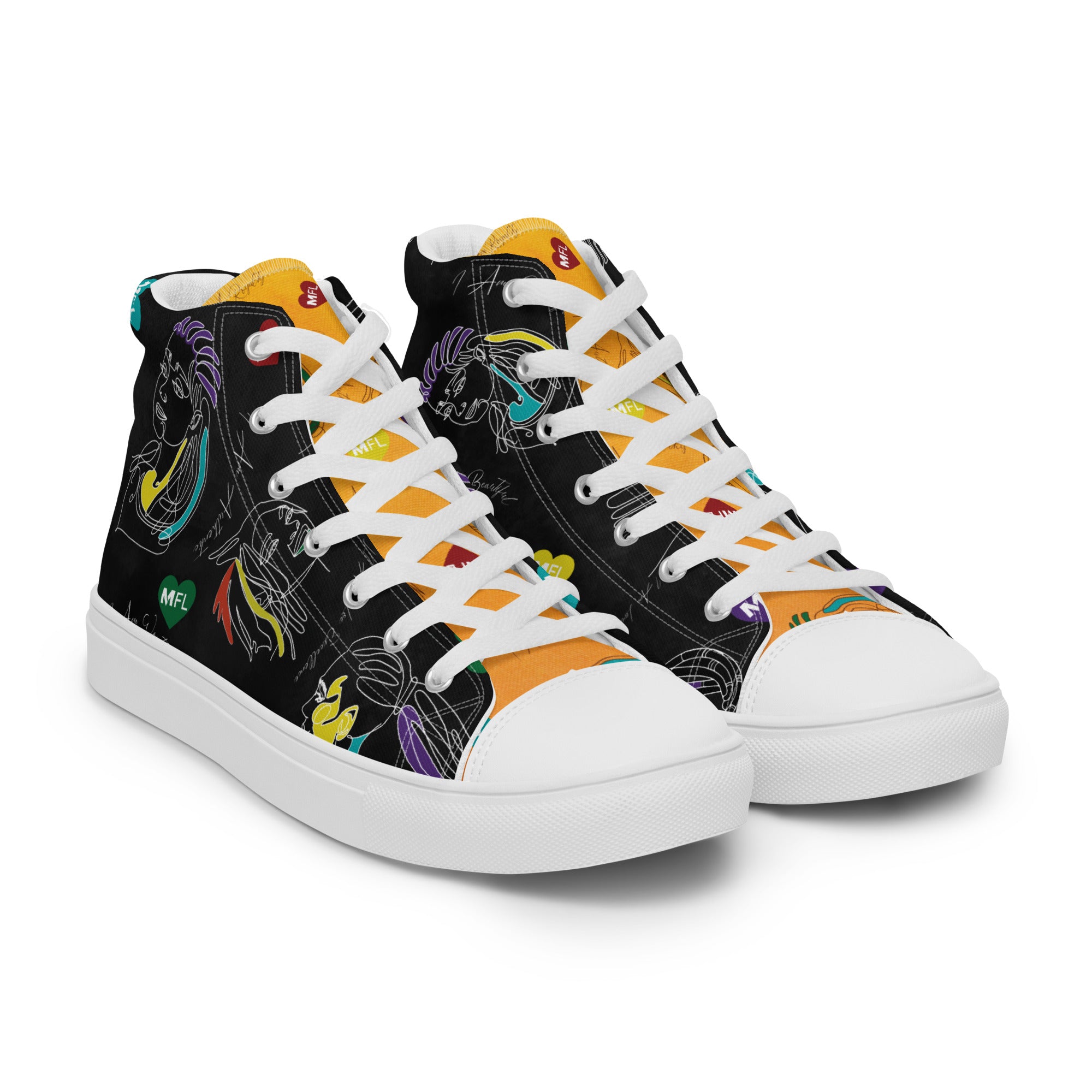 MFL Affirmation Women’s High Top Canvas Sneakers